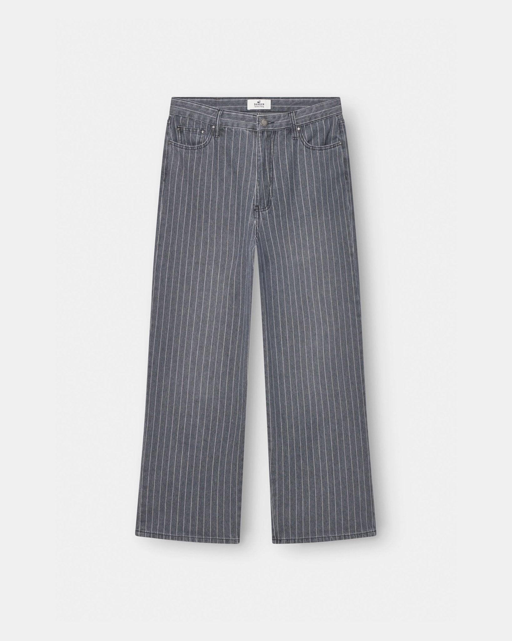 Baggy Denim Jeans Washed Pinstripe | Skagen - clothing.dk